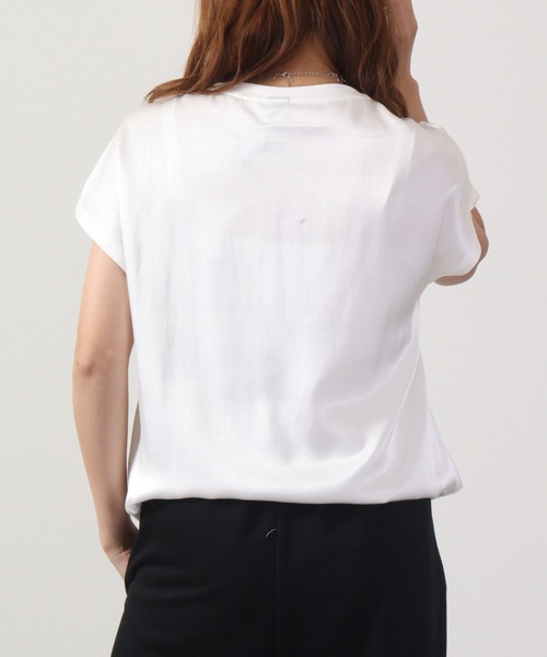 tシャツ DIMENSIONE danza フレンチスリーブデザイントップス レディース セール】DIMENSIONE danza フレンチスリーブデザイントップス（T