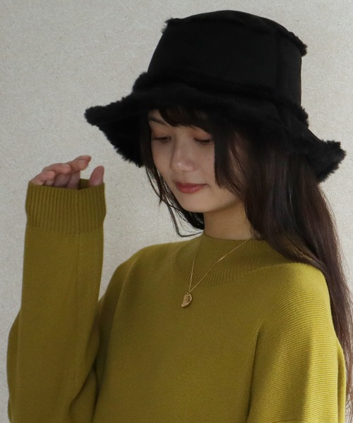 QUEENHEAD（クイーンヘッド） 帽子 ハット ムートンバケットハット