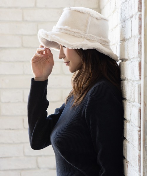 QUEENHEAD（クイーンヘッド） 帽子 ハット ムートンバケットハット