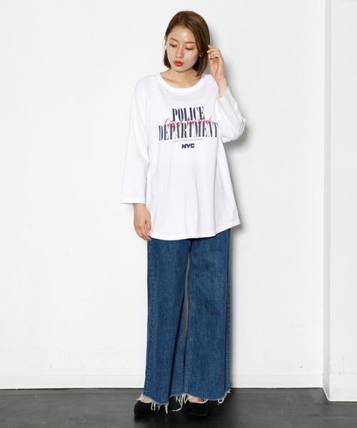 パンツ デニム ジーンズ YANUK ワイドフレア カットオフアメリカン 