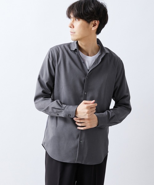 【即納！最大半額！】 417 メンズ 「ZOZO限定」カッタウェイシャツ シャツ EDIFICE トップス
