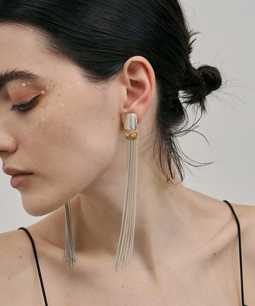 イヤリング 「金属アレルギー対応」Willow Fringe Earrings/フリンジ 