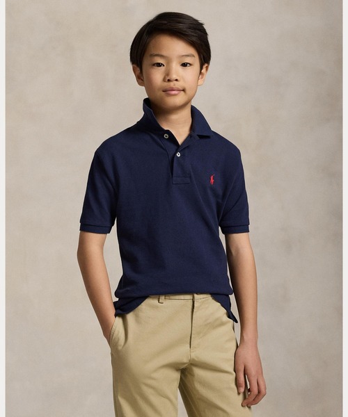 新品　未開封　ラルフローレン　Ralph Lauren 　ホリデーベアストレッチメッシュポロシャツ ホワイト　サイズ6x 約120～130　子供 Polo Ralph Lauren Childrenswear ラルフローレン ポロシャツ コットン