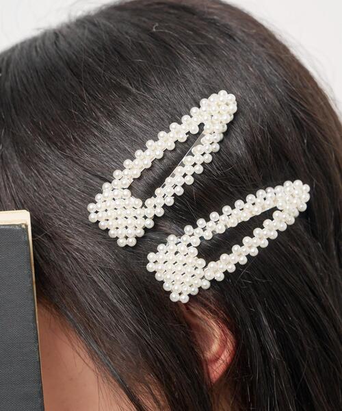 WEGO（ウィゴー） ヘアピン WEGO/「2点セット」パールパッチンピン