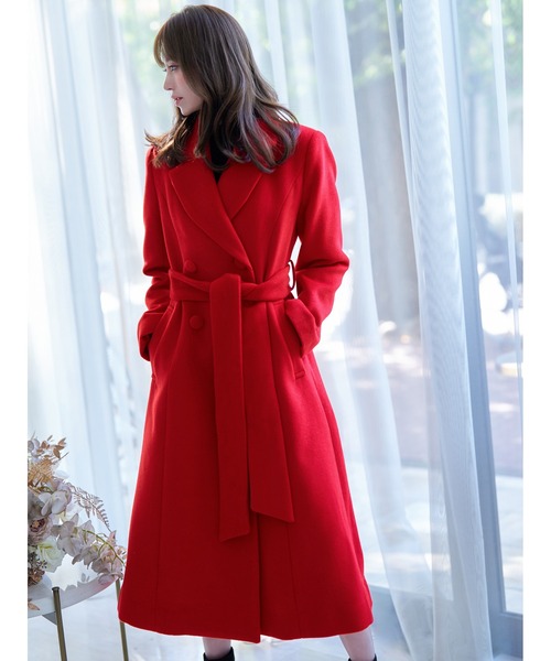 emiriawiz」 チェスターコート SMALL レッド レディース : 80248234  