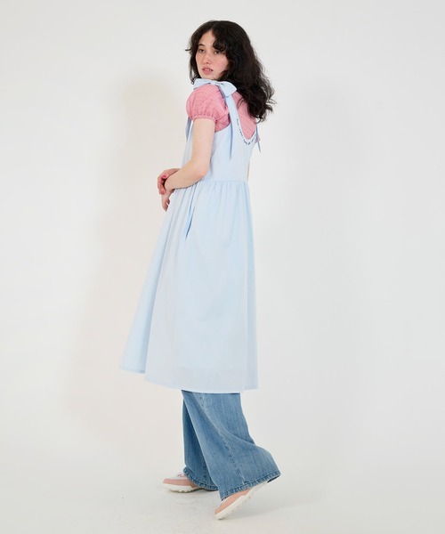 ボリュームスリーブ ミニ丈ワンピース TINA：JOJUN TINA：JOJUN ワンピース ボリュームスリーブ ミニ丈ワンピース