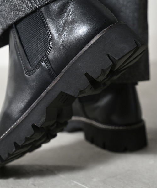 ブーツ EARLE アール / Asymme chelsea boots HS アシメチェルシー 