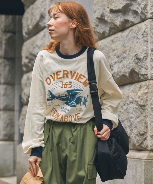古着 リンガーTシャツ レディースS相当 ヴィンテージ/eaa618916 古着 リンガーTシャツ レディースS相当 ヴィンテージ /eaa618916