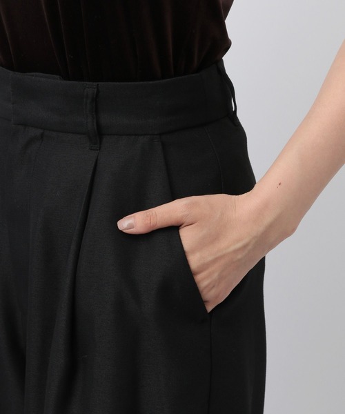 A part by パンツ ワンタックカーブパンツ レディース