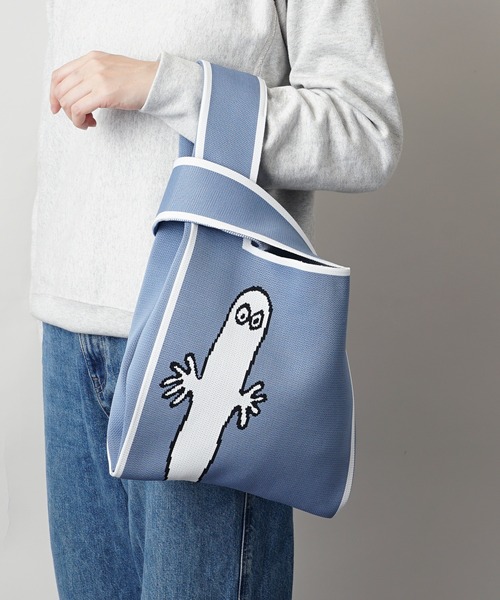 MOOMIN（ムーミン） トートバッグ 軽量 マルシェバッグ ニットバッグ