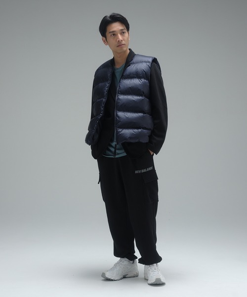 New Balance  ニューバランス　ダウンベスト　ブラック　サイズXL New Balance ベスト ジレ MET24 Down Vest メンズ : ZOZOTOWN