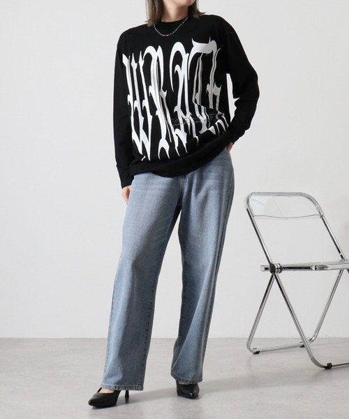 RE730 tシャツ Big logo long sleeve T-shirt / ビックロゴロンT