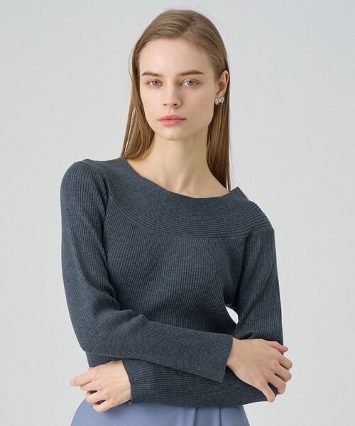 新品未使用 ANAYI アナイ ウール ニット セーター ANAYI（アナイ） ニット セーター メリノウール2WAYリブプルオーバー