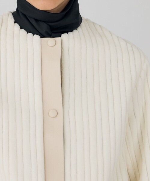 トゥモローランド デプレ　クルーネックブルゾン DES PRES（デプレ） ブルゾン アウター ワイドリッジパイル クルー