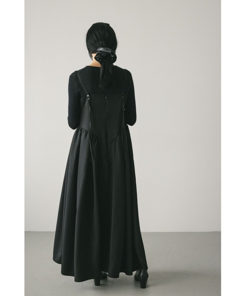 【関税込み】ベルベット マキシワンピース ギャザー入り ZIMMERMANN ベルベット マキシワンピース ギャザー入り | THE