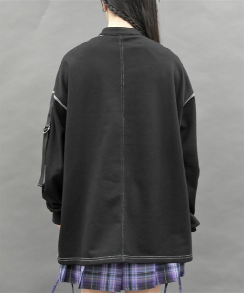 axes femme POETIQUE tシャツ チョーカー風ビックプル