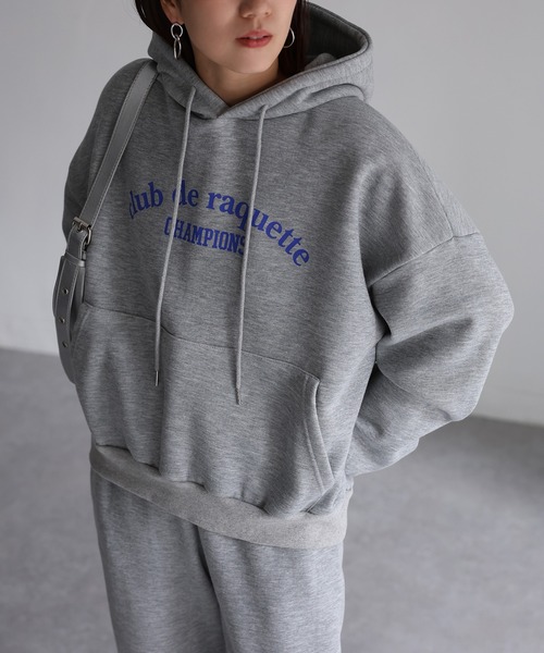 正規品♡裏起毛♡裏毛上下セット♡スウェットロゴ♡グレー WEGO トレーナー スウェット WEGO/裏起毛ロゴスウェット上下
