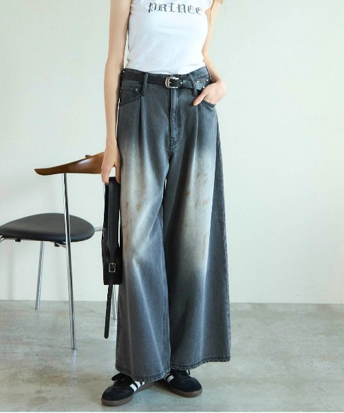 メゾンスペシャル　デニムワイドパンツ Hyper Wide Denim Baggy Pants