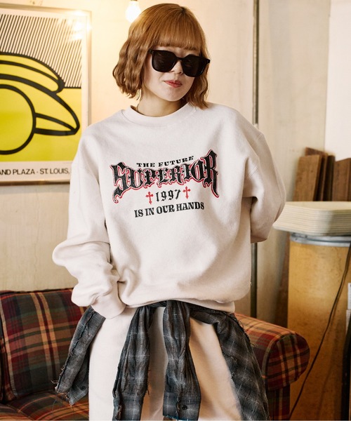 トレーナー スウェット リバーシブル起毛スウェット「SETUP着用可能