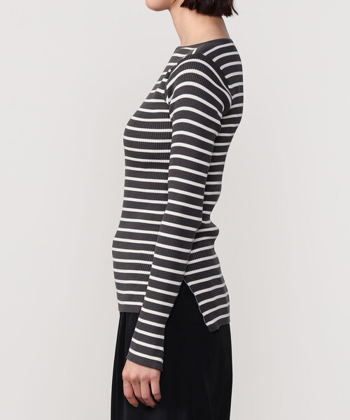 ニット セーター ORCIVAL | リブ ボートネック長袖カットソー WOMEN レディース ORCIVAL ニット セーター | リブ ボートネック長袖カットソー