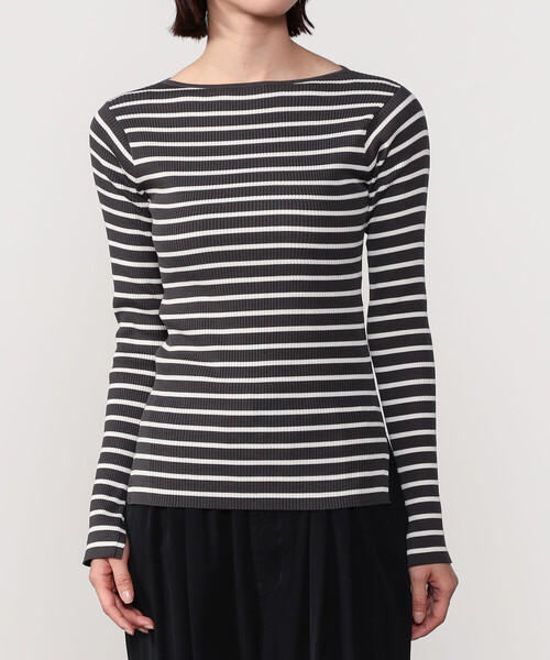 ニット セーター ORCIVAL | リブ ボートネック長袖カットソー WOMEN レディース ORCIVAL ニット セーター | リブ ボートネック長袖カットソー