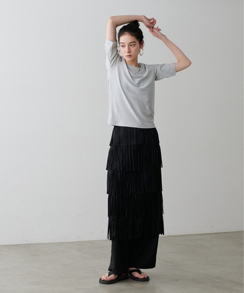 LARUTA tシャツ 「LARUTA」前後2WAYラメフライスT レディース