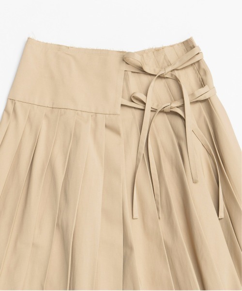 MAISON SPECIAL スカート Wrap Pleated Skirt/ラッププリーツ