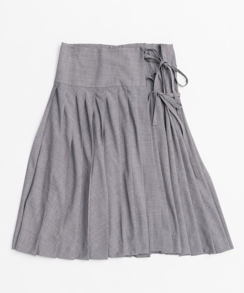 【新品】Maison Special ウールラップスカート MAISON SPECIAL スカート Wrap Pleated Skirt/ラッププリーツ