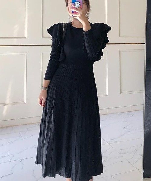 「Ulysses」 「Girly Doll」長袖ワンピース F モカ レディース_画像2