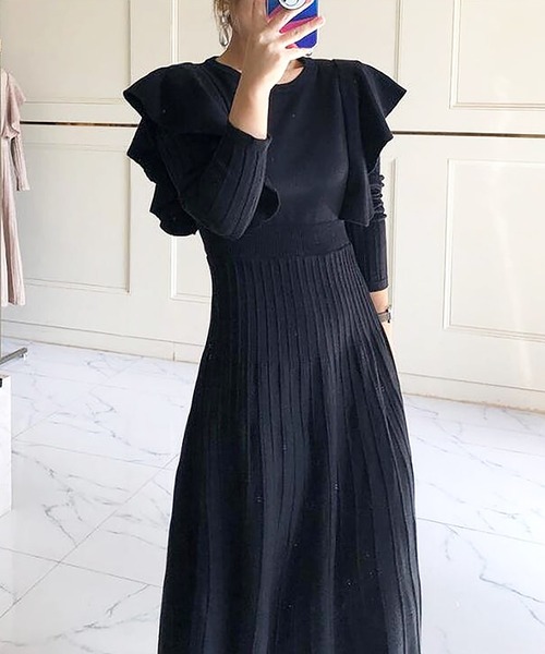 「Ulysses」 「Girly Doll」長袖ワンピース F モカ レディース_画像4