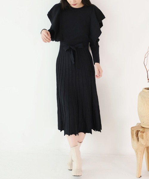 「Ulysses」 「Girly Doll」長袖ワンピース F モカ レディース_画像8