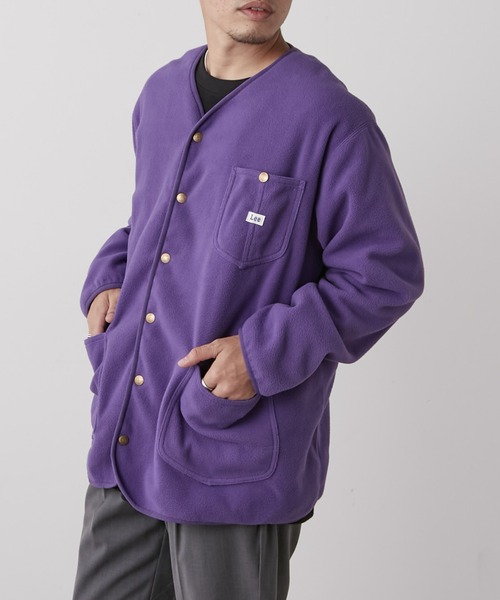 「Lee」 カーディガン L パープル メンズ_画像3