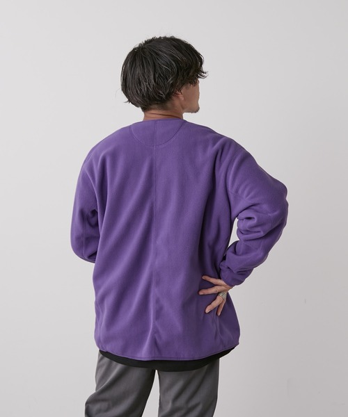 「Lee」 カーディガン L パープル メンズ_画像4