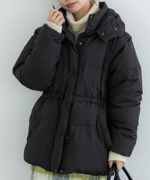 coco♡　ダウン　ブラック coca（コカ） 「coca（coca）」 ダウンジャケット L ブラック