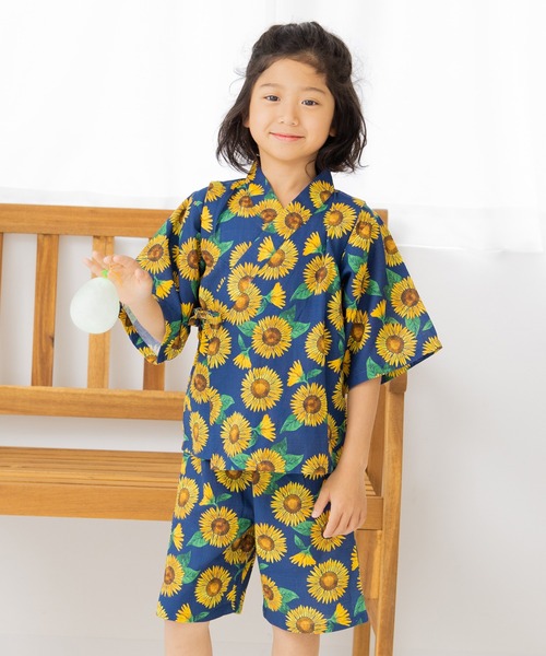 chil2 甚平 浴衣 綿100％ 甚平 上下セット キッズ 子供 男の子