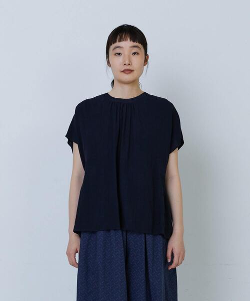 ブラウス シャツ 「2WAY」レーヨンリネンスラブローンブラウス レディース LOISIR ブラウス シャツ 「2WAY」レーヨンリネンスラブローン