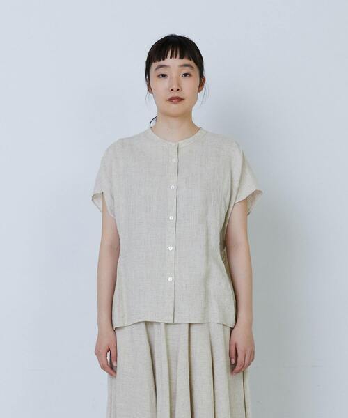 ブラウス シャツ 「2WAY」レーヨンリネンスラブローンブラウス レディース LOISIR ブラウス シャツ 「2WAY」レーヨンリネンスラブローン