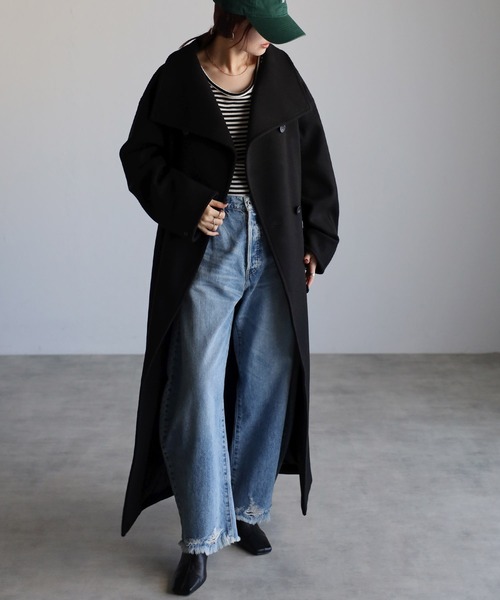 Bonjour Sagan（ボンジュールサガン） コート L ブラック レディース