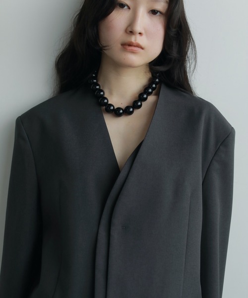 anuke ネックレス Volume Blackball Necklace レディース