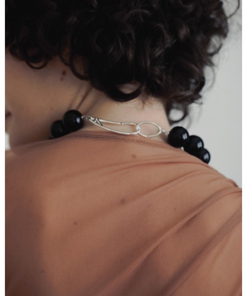 anuke ネックレス anuke ネックレス Volume Blackball Necklace レディース