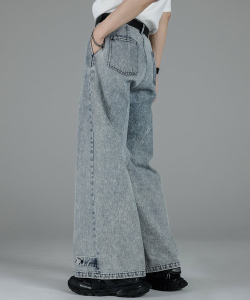 ADRER 「ADRER」 加工デニムパンツ SMALL ブラック メンズ