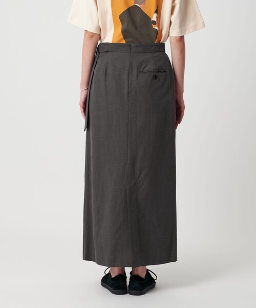 ビューティーアンドユース　セルロースブレンド ベルトラップスカート M BEAUTY＆YOUTH UNITED ARROWS スカート セルロースブレンド