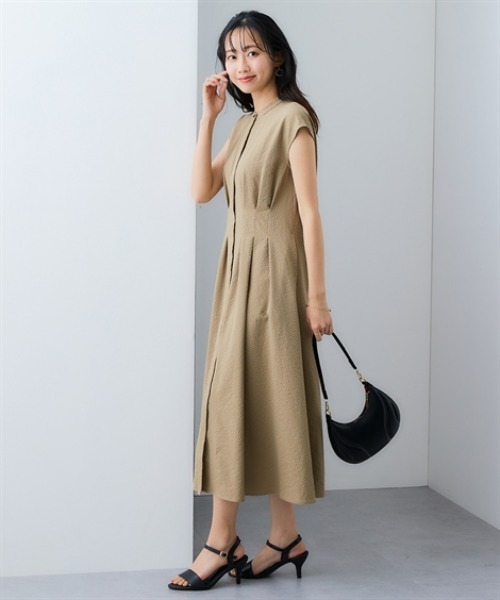 7days Life Styling ワンピース シアサッカータックデザイン