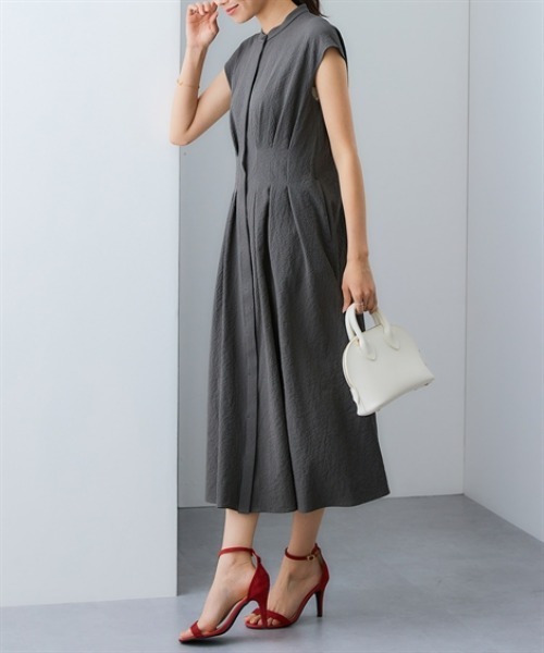7days Life Styling ワンピース シアサッカータックデザイン