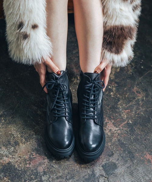 EVOL（イーボル） ブーツ 「本革・柔らかい」レースアップショート