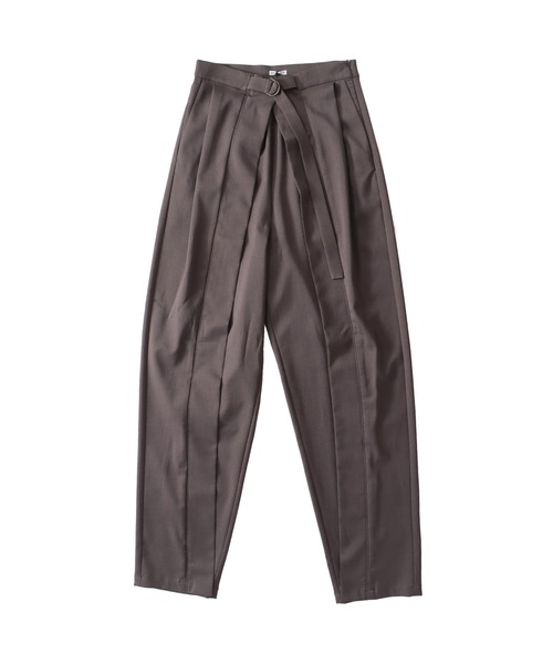 スラックス パンツ fluttering tapered pants(フラッタリングテーパードパンツ) レディース