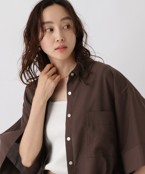 Elura（エルーラ） ブラウス シャツ アイロンいらず5分袖ドライシャツ