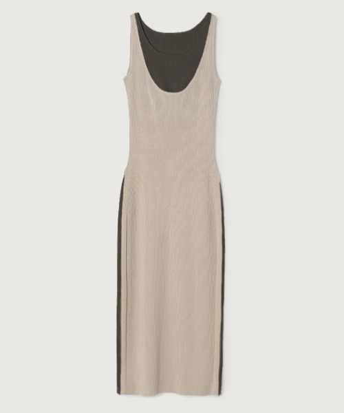 anuans（アニュアンス） ニットワンピース FREE ブラウン レディース