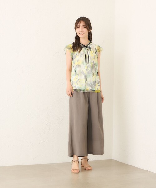 TO BE CHIC（トゥー ビー シック） ブラウス シャツ ぼかしフラワー