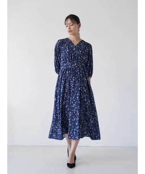 TONAL（トーナル） ワンピース 半袖 フラワーシアーJQカシュクール